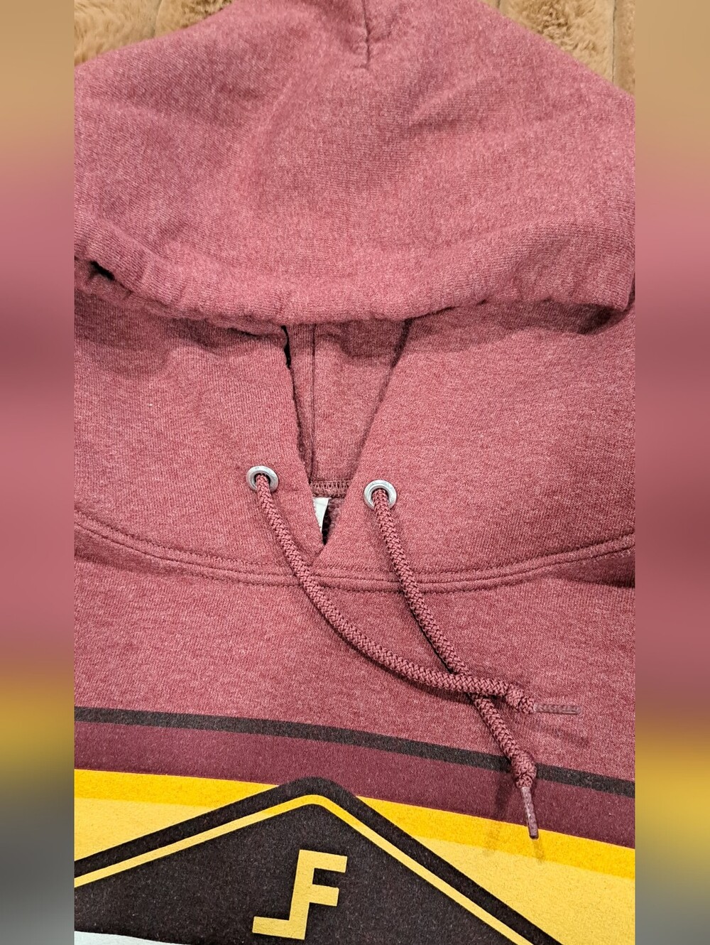 Lane Frost Hoodie Mens Medium Maroon Legendary Logo Western Rodeo Sweatshirt - Picture 3 of 6